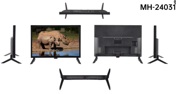 Uzaktan kumanda 24 Inch LED TV DC 12V Multi Media Oteller Küçük Boy TV