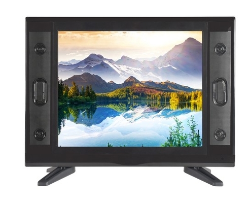 19 inç LCD LED Küçük Boyutlu TV Paneli Wifi ile DC 12V Siyah Dolabı